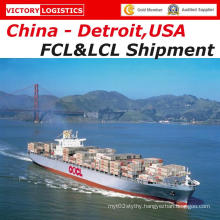 Logistics Shipping Shipment From China to Detroit, USA (FCL&LCL)